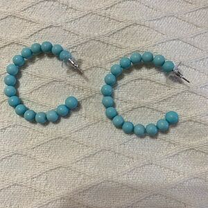 Beaded Hoop Earrings